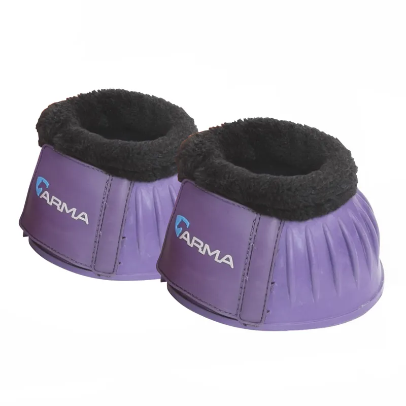 Shires ARMA Fleece Over Reach Boots in Purple